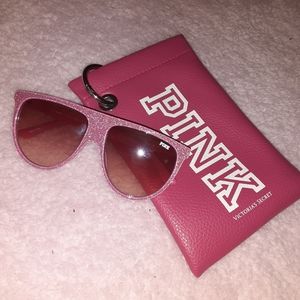 Sparkly pink sunglasses